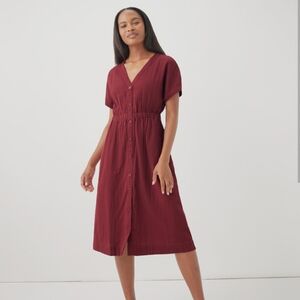 Coastal Double Gauze Short Sleeve Dress